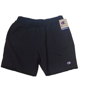 Champion thick black reverse weave shorts size large